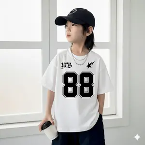 Kaos Distro Angka 88 Atasan Oversize Anak Laki-Laki Buat Umur 3-14 Tahun / Fashion Anak Cowok Bahan Cotton Soft Adem Dan Halus