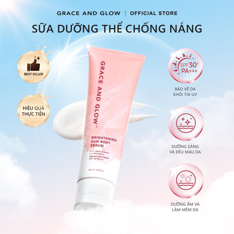  Sữa dưỡng thể chống nắng Black Opium Grace and Glow Sun Body Serum hỗ trợ cải thiện sắc tố da 100ml hỗ trợ nâng tone da body 