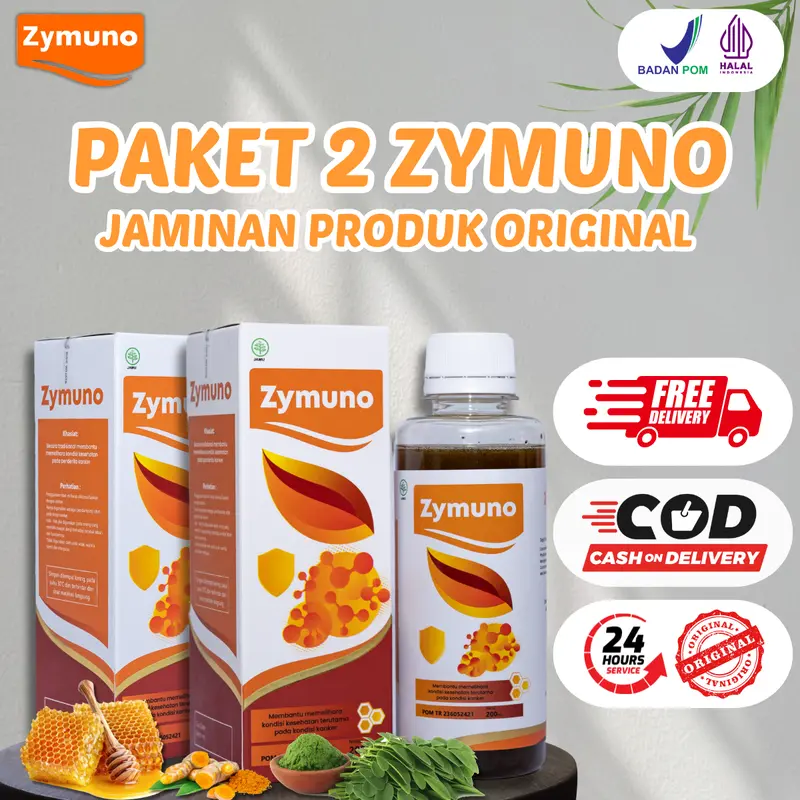 MADU ZYMUNO 100% ORIGINAL - PROMO 2 BOTOL LEBIH MURAH!! , HALAL, BPOM, GARANSI UANG KEMBALI - Honey Syrup 1