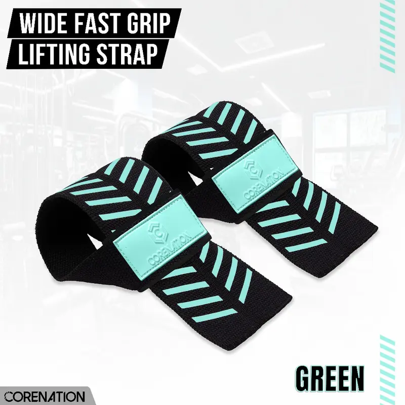 CoreNation Active Wrist Wrap Strap Support Wrist Wrap Wristband Weight Lifting Gym Fitness - WIDE FASTGRIP 4