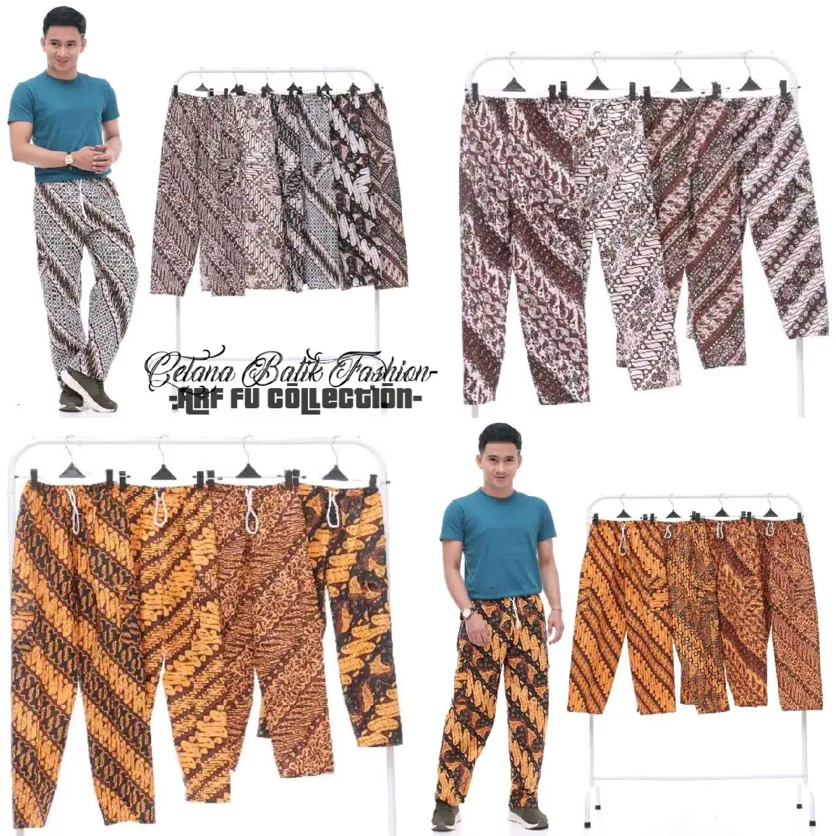 Celana Batik Boim Panjang Pendek Remaja Anak-Anak/Dewasa/Cowok/Cewe | Rojali Ala Betawi Bahan Katun Karet Melar Motif Keren Buat Santai Fashion Pria