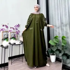 Gamis Kaftan Ana Jumbo Ld 170 /Dress Lowo Batik Pekalongan Busui Rayon Premium Kekinian/Baju Lebaran Motif