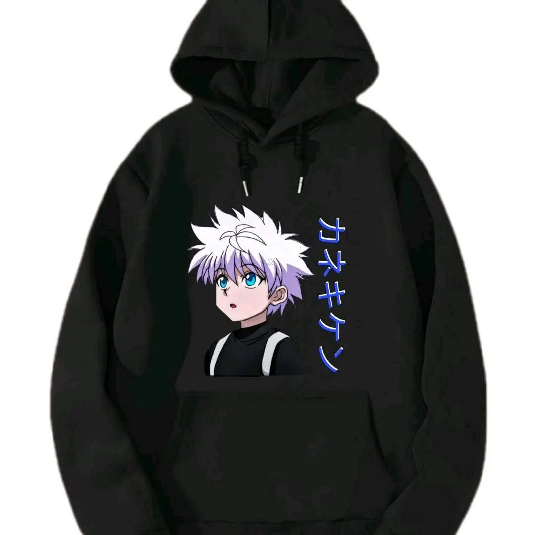 Sweater Hoodie Anak Kilua Jepang Cocok Usia 3-15 Tahun - Basic Jumper Anak-anak Fashion, Hitam