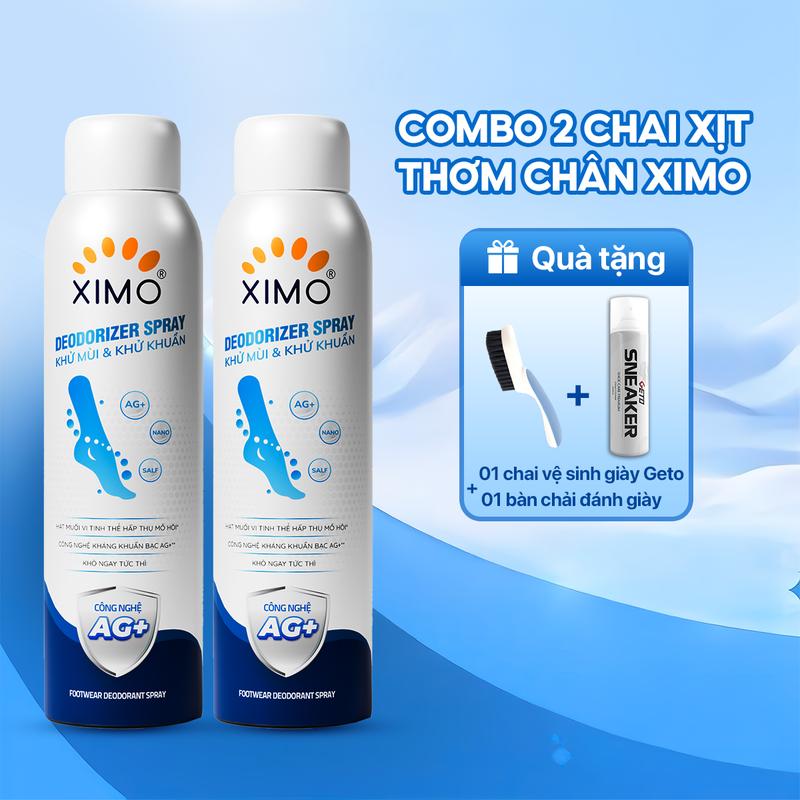 [MUA 2 ĐƯỢC 4] Combo Xịt Thơm Chân 200ml - Công Nghệ Nano Giúp Khử Mùi Hôi & Giữ Chân Khô Ráo 24h