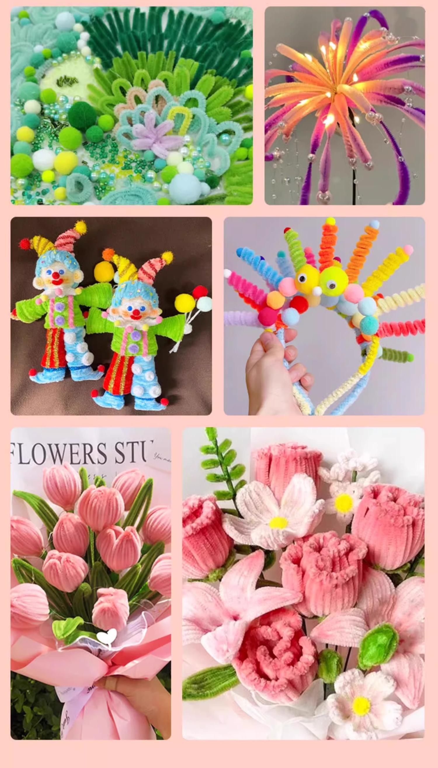 Kawat Bulu Mercy Premium 30mm 100±5pcs– Pipe Cleaner Tebal & Lentur | DIY Hiasan Ramadan Bulan Bintang | Dekorasi Lebaran | CRAFT RAMADAN