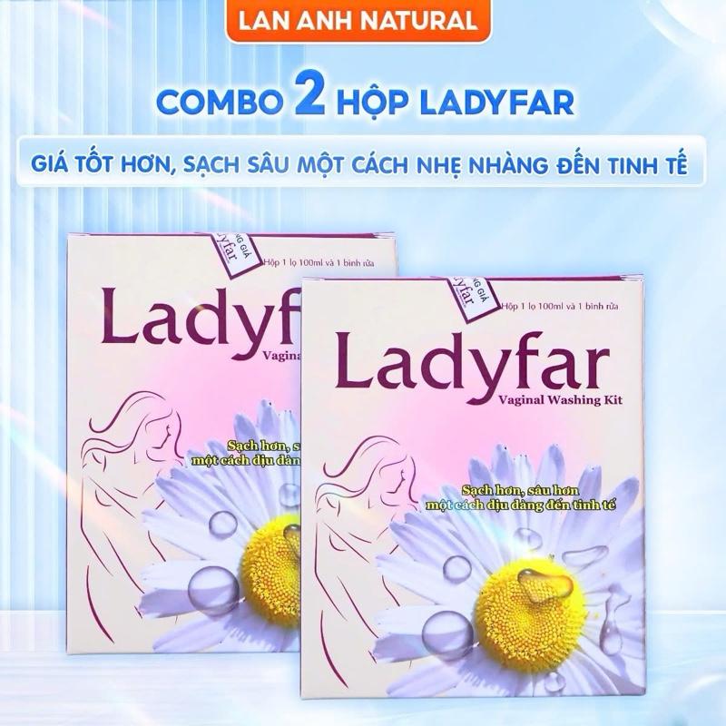 Combo 2 hộp muối Ladyfar + Tặng 2 bình rửa đi kèm trong hộp - Lan Anh Natural