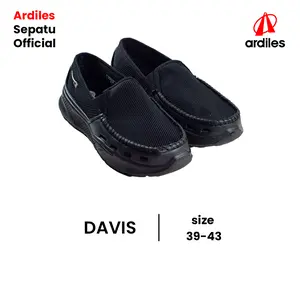 Ardiles DAVIS - Sepatu Slip On Phylon Ardiles Original Selop Original Hitam Abu Biru Ukuran 39 - 43 Pria Flat Kerja Shoes