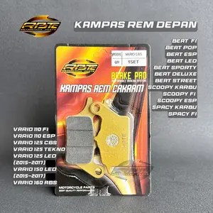 DISCPAD KAMPAS REM DEPAN BEAT FI POP ESP STREET VARIO 125 150 OLD  SCOOPY SPACY BEAT DELUXE VARIO 160 ABS 110 FI