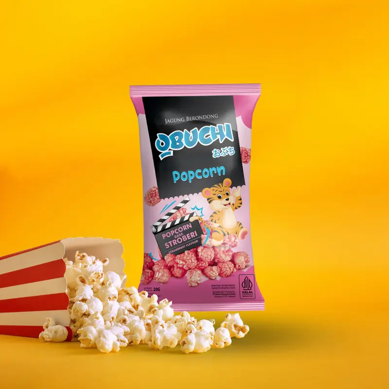 STRAWBERRY - OBUCHI POPCORN BPOM 0