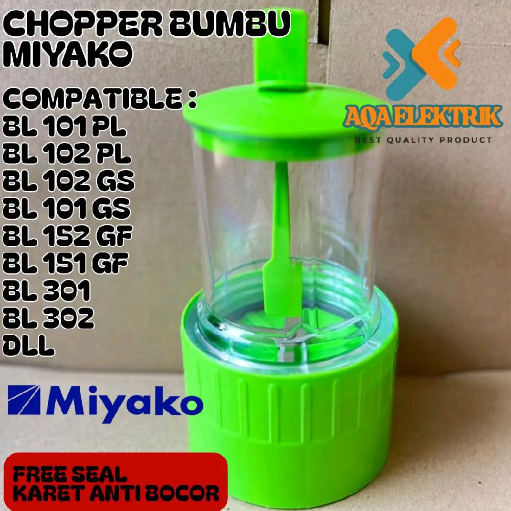 CHOPPER BUMBU BASAH BLENDER BUMBU ORIGINAL MIYAKO MODEL BARU GIGI PLASTIK HIGH QUALITY