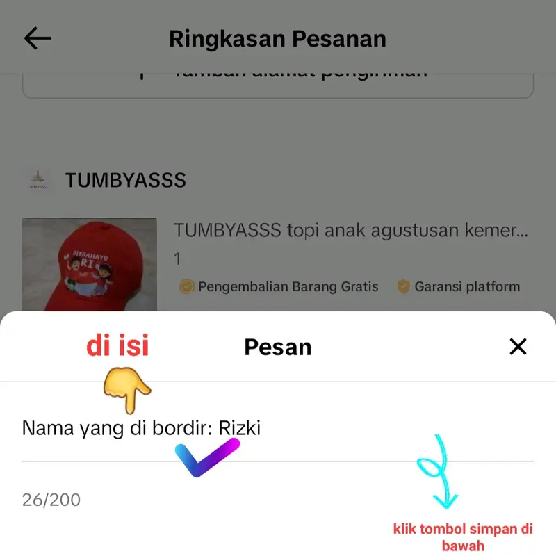 TUMBYASSS Peci NU Wayang FREE BORDIR NAMA Peci Anak Murah 2