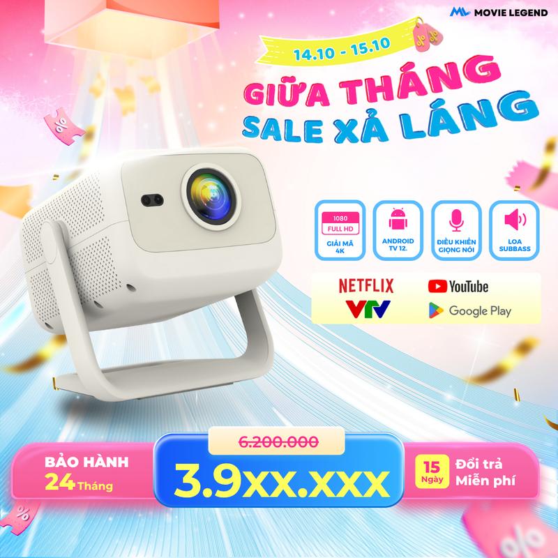 [SG1][SALE GIỮA THÁNG][BẢO HÀNH 24 THÁNG]  Máy Chiếu Q10 Ultra Max Version 2 - Máy Chiếu Movie Legend, Hỗ Trợ Full HD HCM - SG
