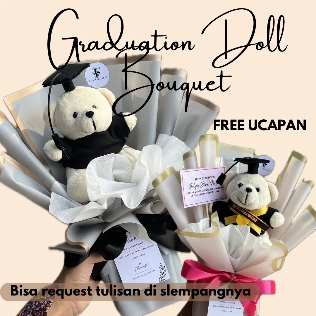 BUKET BONEKA WISUDA / GRADUATION DOLL BOUQUET