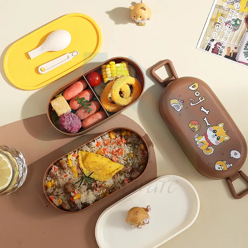 Lunch Box Bento Set  850ml / Kotak Makan / Kotak Bekal 2