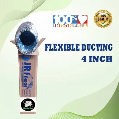 Flexible Ducting / Saluran Udara Metalizing 4 inch Panjang 3 meter