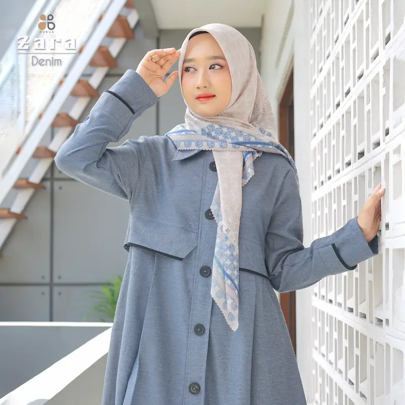 Gamis Zara Katun by Nubua.  Polos Interlist 3