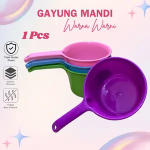 Gayung Mandi Jumbo Anti Pecah - Warna Warni Tebal 1Pcs set  perlengkapan Bayi Tempat
