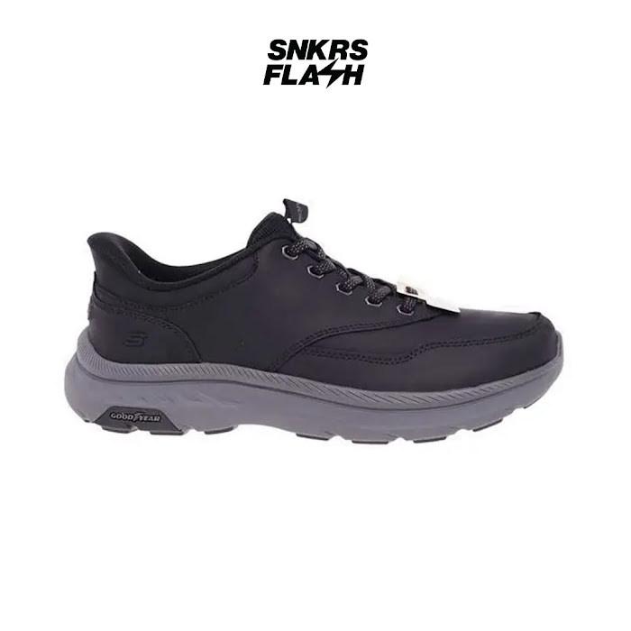 SKECHERS Mens Usa Pollard Black Grey - 205338BLK