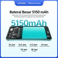 Gambar [NEW LAUNCH] vivo Y05e - Baterai Besar 5150 mAh, Tahan Banting Ekstrem, Tahan Hujan IP64, Desain Trendi, Layar Besar 6.74", OriginOS 6, 200% Audio Booster - 4+64, Hitam Semesta dari vivo Indonesia Kab. Tangerang 3 Tokopedia