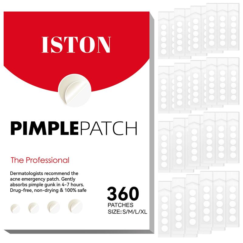 Miếng Dán Mụn Mặt Cầm Tay ISTON, Miếng Dán Mụn Hydrocolloid Vô Hình Miếng Dán Mụn Mặt Và Da, Miếng Dán Mụn Để Che Mụn, Miếng Dán Mụn Trứng Cá Với Axit Salicylic, 360 Miếng, Hàng Mới Về
