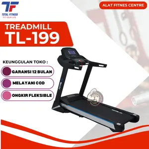 Alat Fitness Treadmill Elektrik 3 HP TOTAL TL-199 Auto Incline - SURABAYA