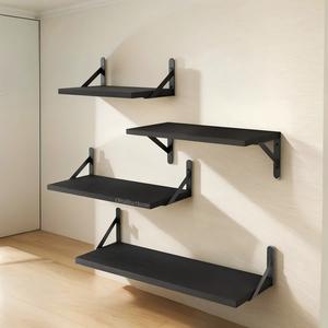 Juego de 4 estantes flotantes de madera, soporte decorativo para pared, estantería de almacenamiento para dormitorio, baño, sala de estar, cocina y oficina en casa.
