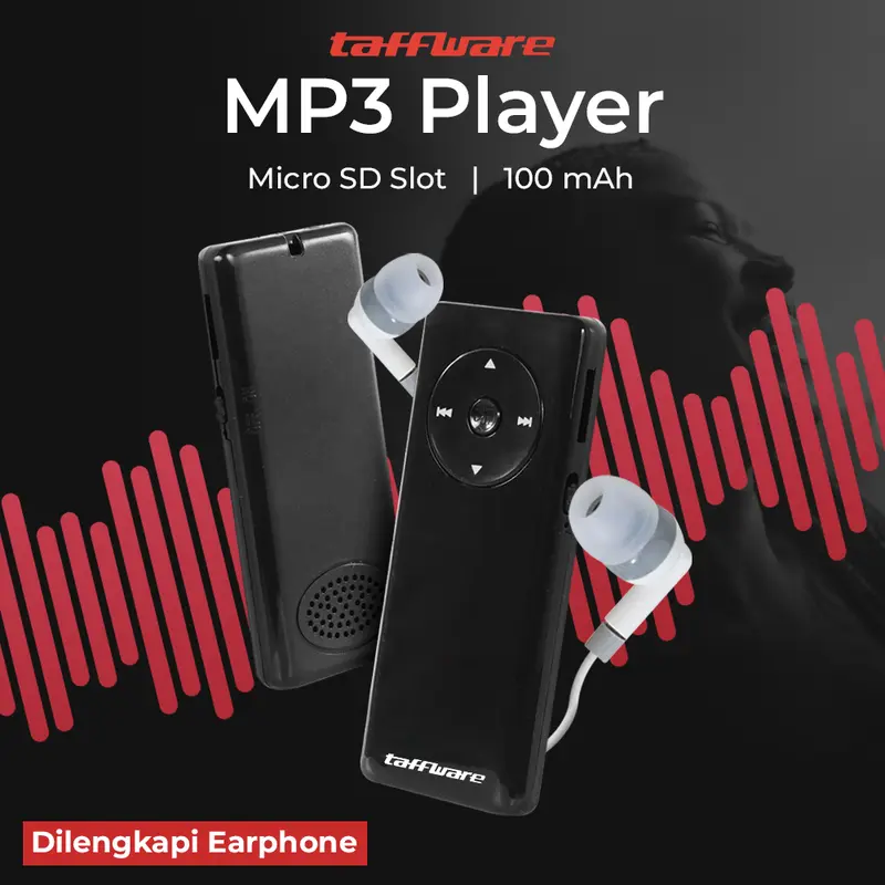 MP3 Player Micro SD Card dengan Klip - Model Terbaru Lagu Lcd 3