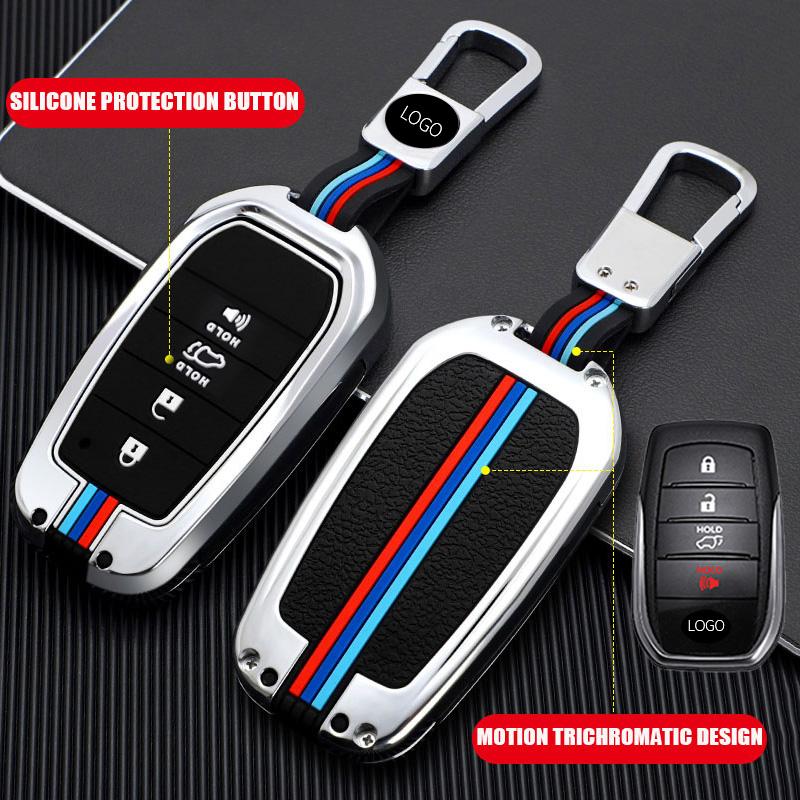 Sarung Kunci - vỏ chìa khóa từ xa bằng hợp kim silicon không cần chìa khóa cho for Toyota brand GR Sport RAV4 Crown Hi Fortuner Camry Land Cruiser Prado