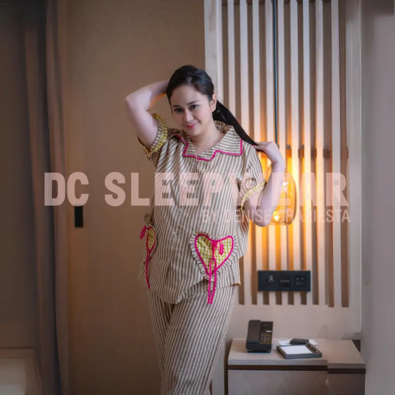DENISE CHARIESTA ROYAL LOVE PIYAMA HOLANG KAYA Katun Wanita 4