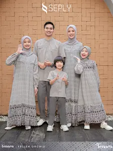 Seply Sarimbit 2026 Tenara Fallen Orchid - Lebaran Series 2026 - Busana Muslimah Original Ethica Rabbani Rauna Rahnem Nibras Sarimbit Terbaru 2026