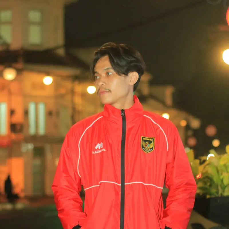 Jaket Parasut Vintage trektop Garuda Tangan Panjang timnas Indonesia pria Wanita Original Machiwal Nyaman Santai 3