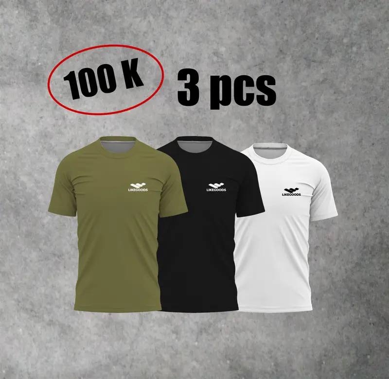 Paket Murah 100 rb 3 pcs . Paket murah / jersey running pria dan wanita / jersey Likegoods 3