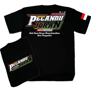 tshirt-PECANDU JORAN MELENGKUNG-mancing vibes/cocok pria&wanita