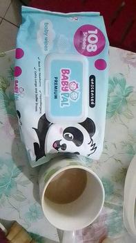 Product Review of BabyPal Premium Baby Wipes Unscented 100 Softer Sheets Pack of 5 for Newborn and Kids from E**. 0