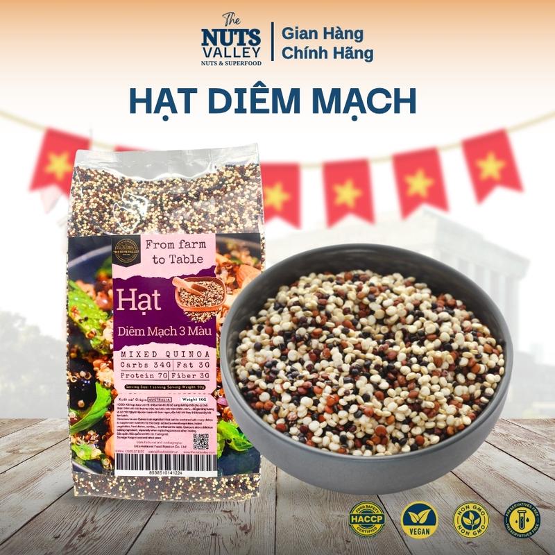  Hạt Diêm Mạch Nguyên Chất – Nấu Cơm Salad Eat Clean Giàu Đạm Thực Vật Noel Giáng Sinh – Quinoa The Nuts Valley 