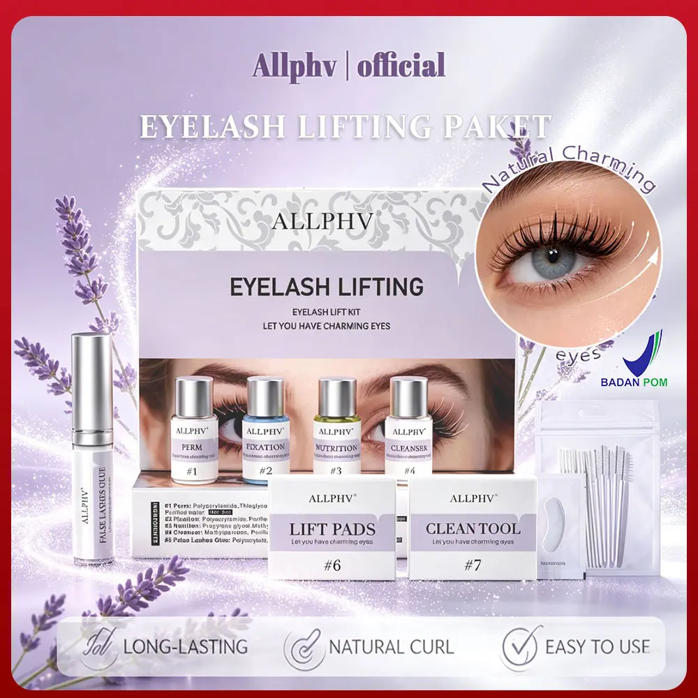 【Lash Lift Kit】Allphv Lash Lift Paket Lengkap Lashlift Kit - Curling Eyelash Perm Bulu Mata - Diy Lash Lift Bulumata Liquid Lem