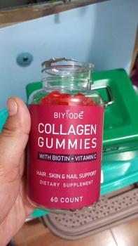 Product Review of BIYODE Collagen Gummies Hydrating Whitening Delaying Aging 60 Capsules Prevent Hair Loss Healthy Nails Food Supplement Glutathione Collagen Glow from p**s 0