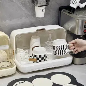 99KHOME Rak Pengering Botol Susu Bayi Pengering Alat Makan Anak Serbaguna Dish Dryer Cream K1072