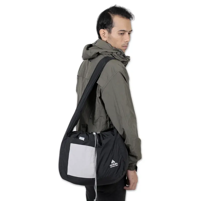 Arutala Adventure - Darkstride BLACK Waterproof Slingbag Tas Selempang Pria Wanita 8