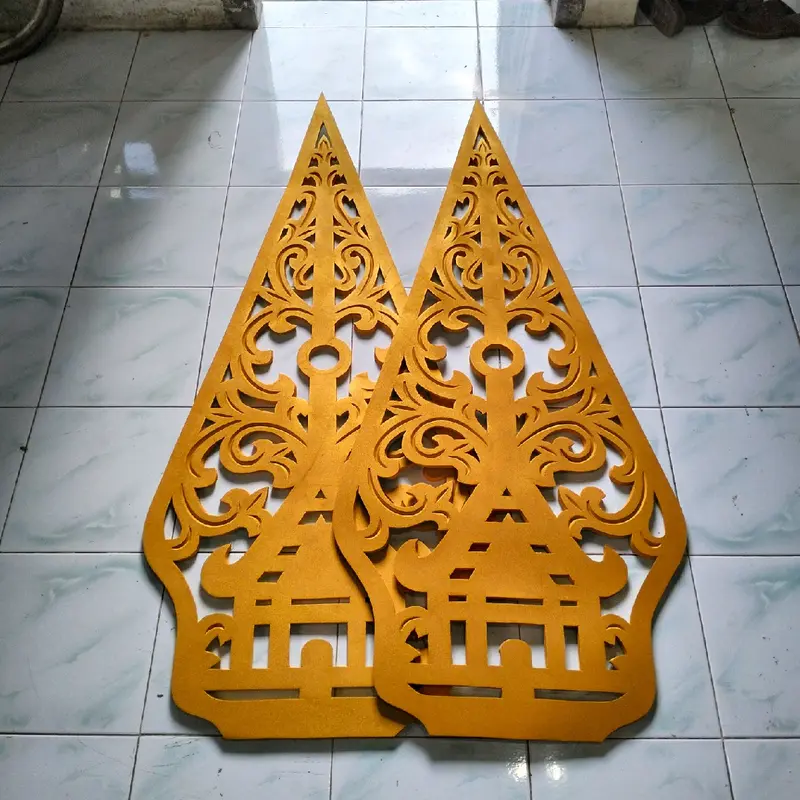 Gunungan Wayang Kelir Berkualitas Tinggi untuk Dekorasi Ruangan - Putih 1