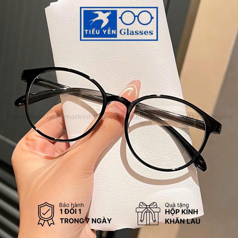  Mã 8010 -  TẶNG TRÒNG CẬN  Kính Cận Nhựa Dẻo Form Tròn dáng kính vừa và nhỏ phù hợp dành cho cả nam và nữ 