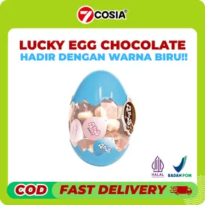 【BEST SELLER】READY STOCK! - LUCKY CHOCOLATE MIX FLAVOR | Coklat unik dengan kemasan Telur dengan 3 varian rasa | Snack Manis Permen Cemilan Food Oatmeal