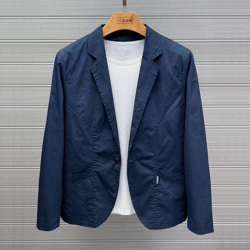 Áo Blazer Nam Mùa Hè Vải Kaki Gió Thoáng Mát Sang Trọng Phong Cách Trẻ Trung