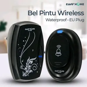 TaffHOME Bel Pintu Wireless Door Bell Waterproof EU Plug 36 Tunes - FK-D009