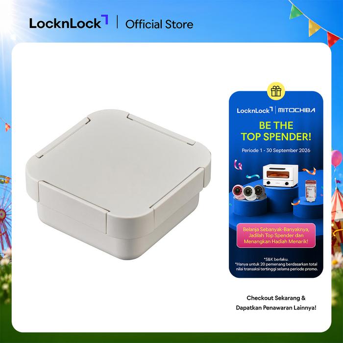 Gambar LocknLock To-Go Square Lunch Box Ivory 920ml - LCB411 dari Locknlock.indonesia Kota Depok Tokopedia