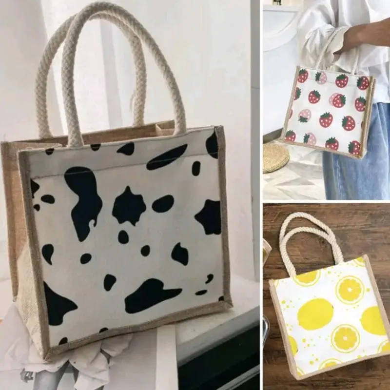 TOTEBAG SUMBU KARAKTER - TAS MINI TALI SUMBU PUTIH WANITA KEKINIAN ringan liburan 4
