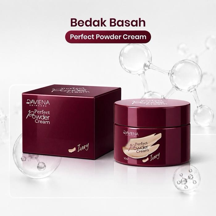 Promo [1 Pcs] Bedak Basah | Perfect Powder Cream 10gr Daviena Skincare ...