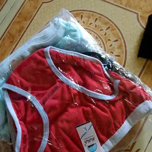 [COD] 12 PCS CD Wanita Dewasa Bahan Ekspor Karet Motif Campur Polos