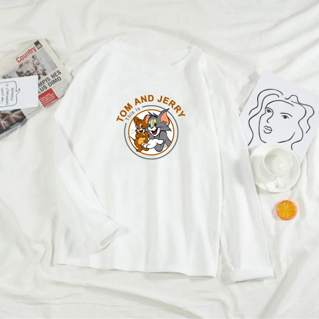 Kaos Oversize Wanita Lengan Panjang/ Kaos Distro WANITA// Kaos Streetwear Oversize / Baju Kaos Distro / Kaos / Wanita / COD/TERSEDIA 3 ukuran Atasan Oblong Motif Cewek Sablon