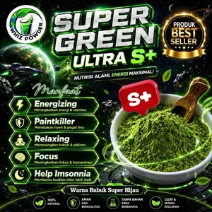 Bubuk minuman teh hijau 1kg hijau kualitas S+ black tea